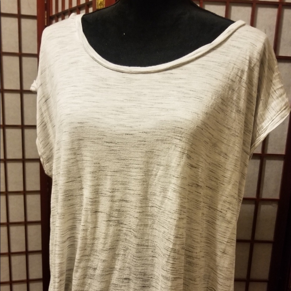 Casual blouse w/sexy cutout in back-B135
